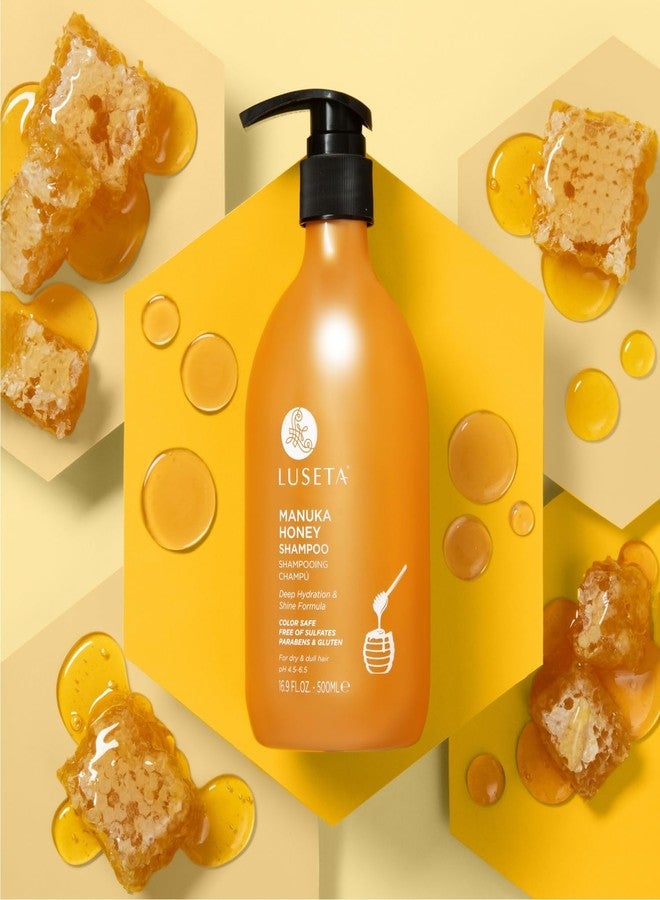 لوسيتا شامبو لوسيتا بعسل مانوكا مرطب للشعر الجاف والتالف، تركيبة مرطبة تُصلح التجعد وتُضفي لمعانًا على الشعر الباهت، 16.9 أونصة - Image 2